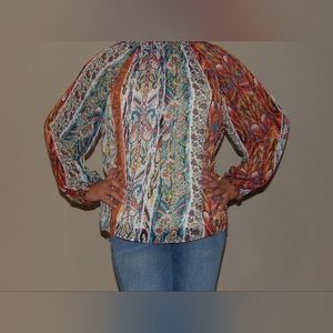 Chenault Tops Women Size M multicolor long sleeve
